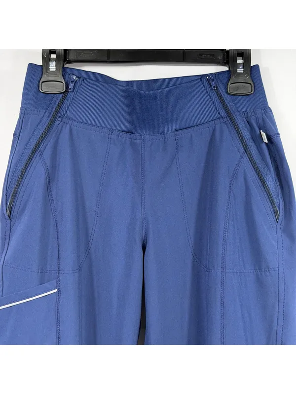 Certainty Petite Blue Cargo Jogger Scrub Pants S - Image 2