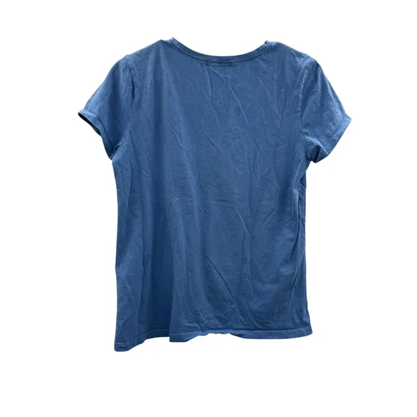 47 Brand Chicago Cubs T Shirt Womens M Blue‎ Distressed Logo MLB Graphic Tee - Image 2