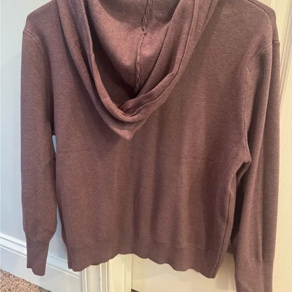 Purple Hooded Sweatshirt with Drawstrings‎ Size undefined - Image 4