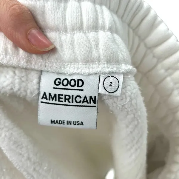 Good American The High‎ Waist White Sweat Skirt White Size 2 / US Medium - Image 9
