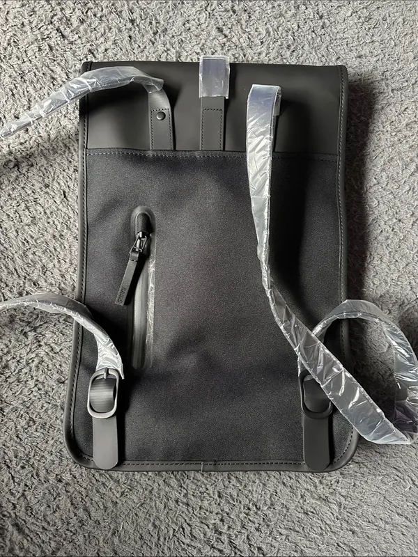 Rains Black Backpack Mini new without tags waterproof - Image 5