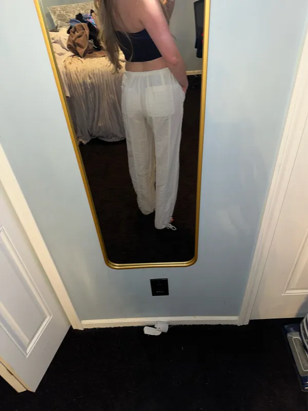 Linen like pants White Size undefined - Image 2