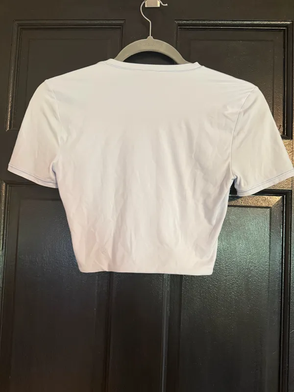 Lululemon Wundermost Ultra-Soft Nulu Crewneck Cropped T-Shirt - Image 5