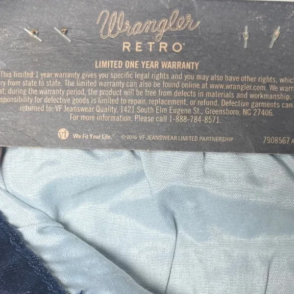 NWT Wrangler Retro Mae Mid Rise Flare Jeans Blue Stretch Denim‎ 9/10x30 - Image 11