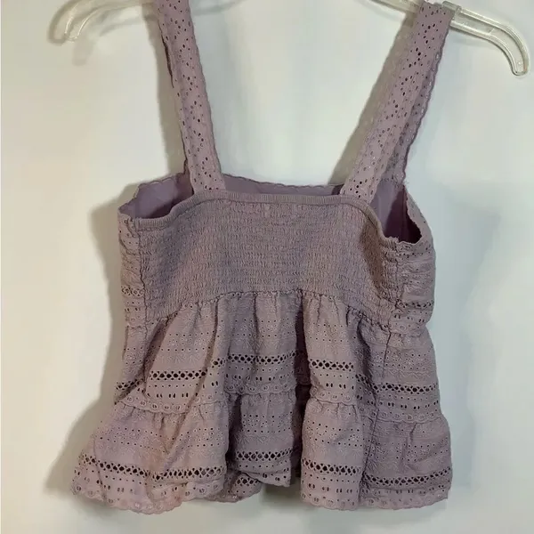 Aeropostale Purple Lace Tank Top Size Small - Image 2