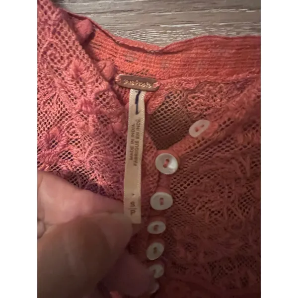 Free people cami size small top one piece orange tank strap boho excellent - Image 2