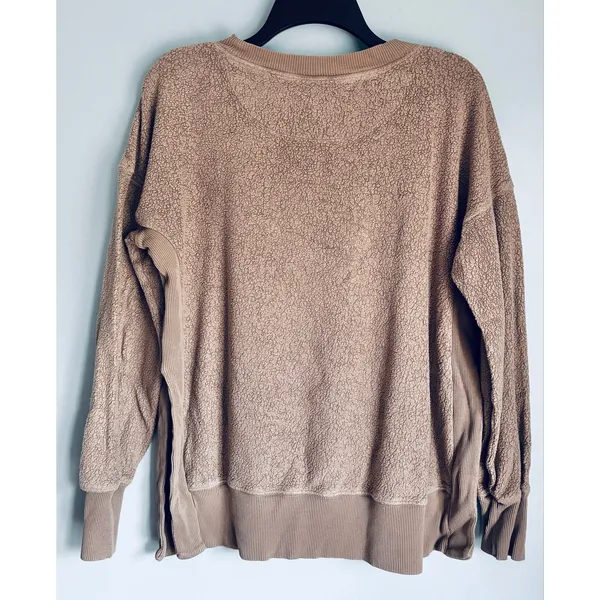 Aerie Chilled Out Sweater XS Sand Color Cottage Casual Fall Winter - Image 4