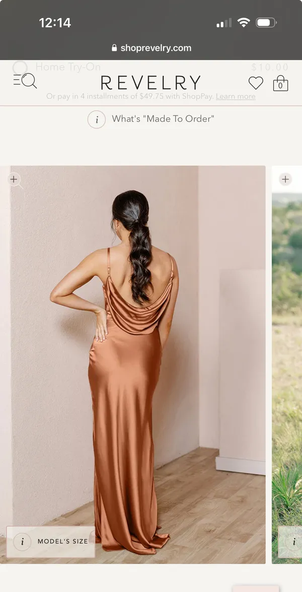 Revelry Nadia Satin Bridesmaid Dress - Image 3