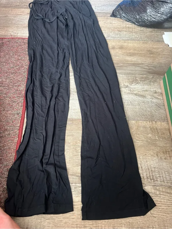 I am Gia black high waisted ruched pants - Image 9