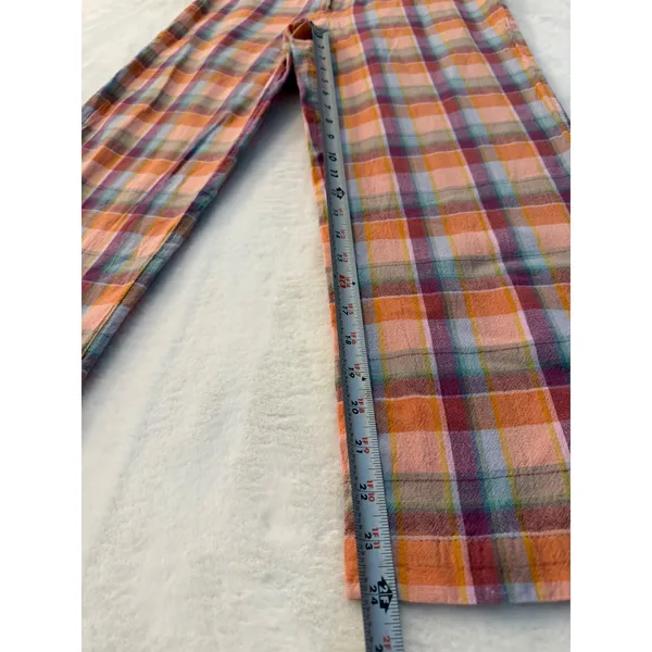 Billabong x The Salty Blonde Womens 26 Plaid High Waisted Straight Leg Pants - Image 3