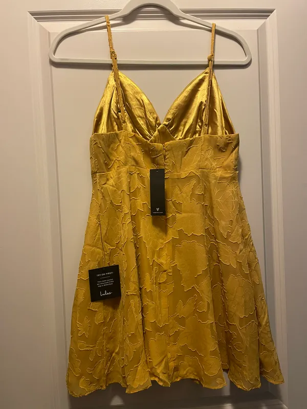 Yellow Mini Dress - Image 2