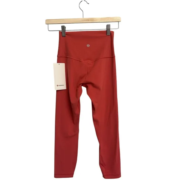 NWT Lululemon Desert Red Align leggings size 4 23” Authentic - Image 3
