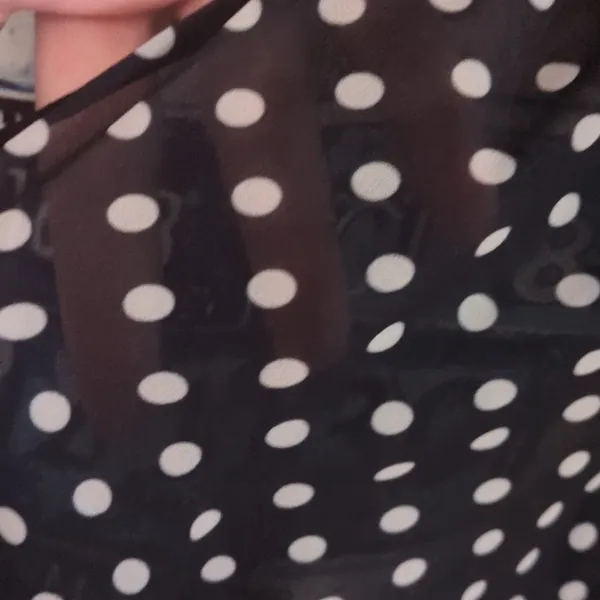 Sweet Pea For New York And Company Polka Dot Sheer Maxi Dress Size Small - Image 5
