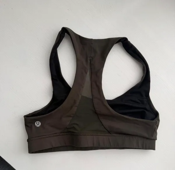 Lululemon Army Green Sports Bra - Image 2