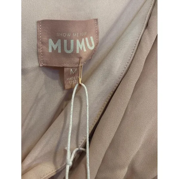 NWT Show Me Your MUMU long wrap chiffon lined‎ dress prom wedding Junior women - Image 2