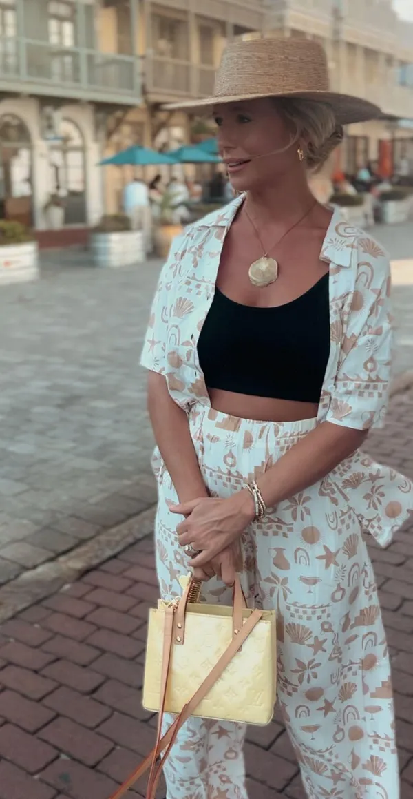 LOYO Boutique Two piece Seashell Top And Pant Set - Image 8