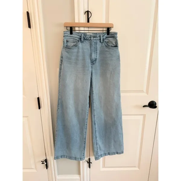 Hudson Jolene Whip Smart High Rise Wide Leg Jeans Size 28 - Image 2