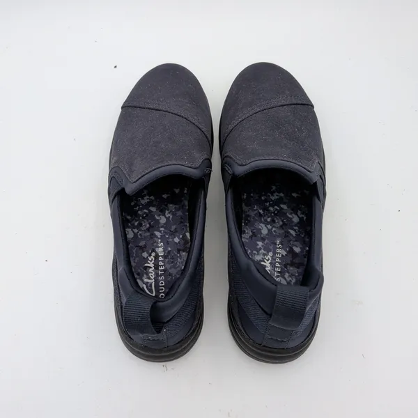 Clarks Cloudsteppers Womens 6 Navy‎ Blue Slip On Loafers Walking Shoes Comfort - Image 6