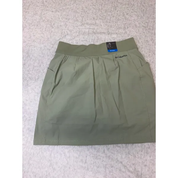 Columbia Anytime Casual Skort Safari Green XL1603 Omni-Shade UPF 50 Womens S - Image 5