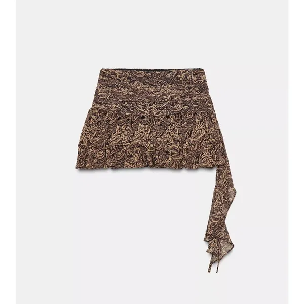 Zara mini‎ printed skirt - Image 3