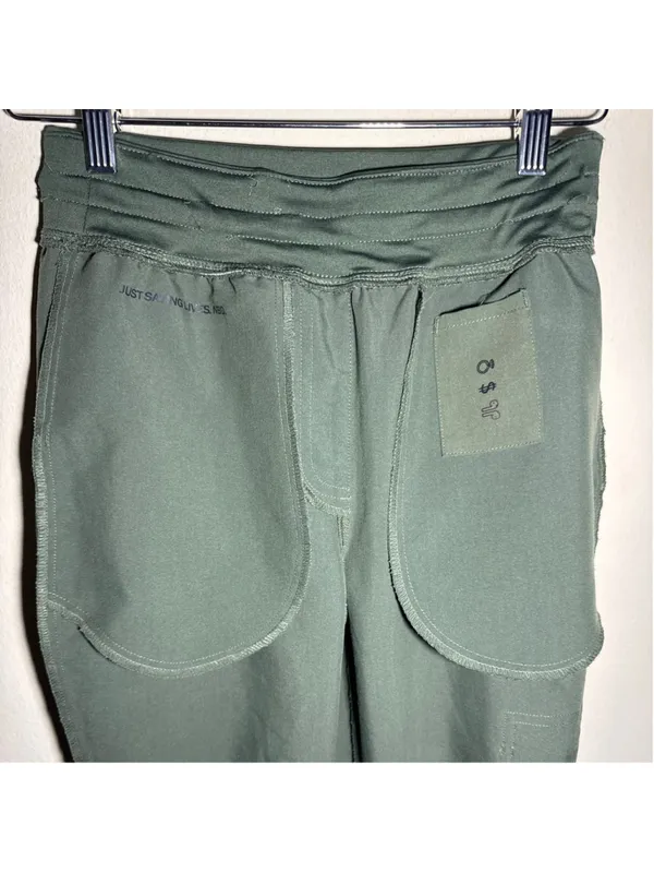 FIGS Jogger Scrub Pants XS Green Orange 26” inseam - Image 5
