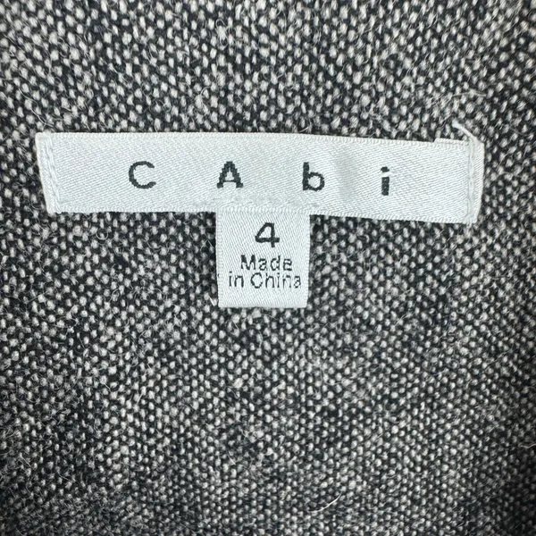CAbi Wool Blend Shakespeare Tweed Brown Single Breasted Pea Coat Chic Size‎ 4 - Image 6