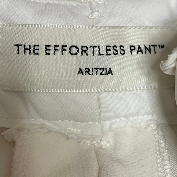 Aritzia Wilfred The Effortless White Pleated Wide Leg Trouser Dress Pants Size S - Image 4