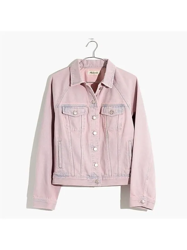 Madewell The Raglan Oversized Jean Jacket: Overdyed Edition Size Small - Image 2