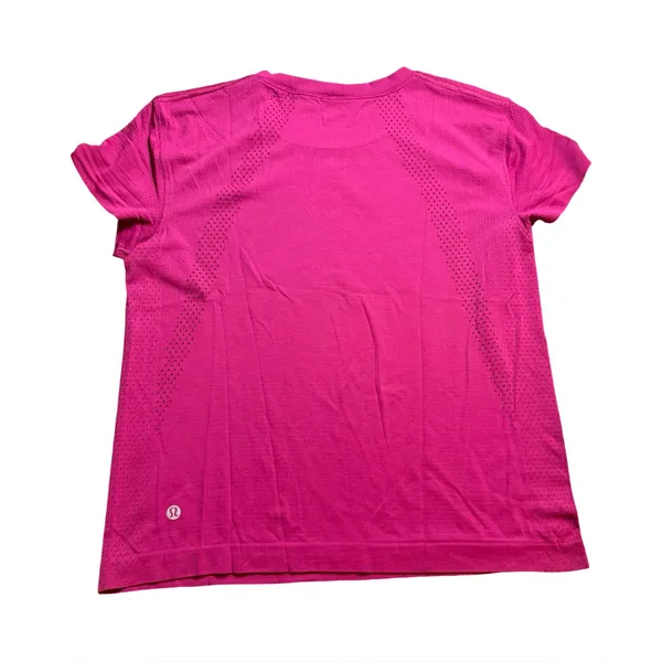 Lululemon Burgundy Breathable Tee – Size 6 - Image 5