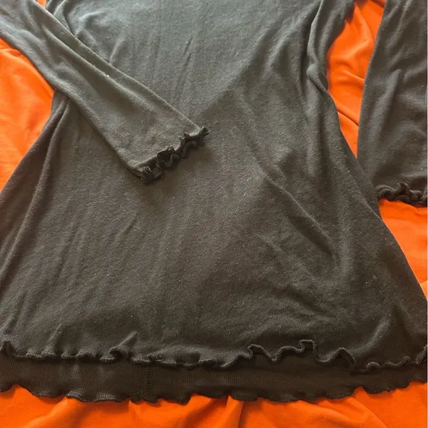 Free People‎ size XS black long sleeve long tshirt - Image 7