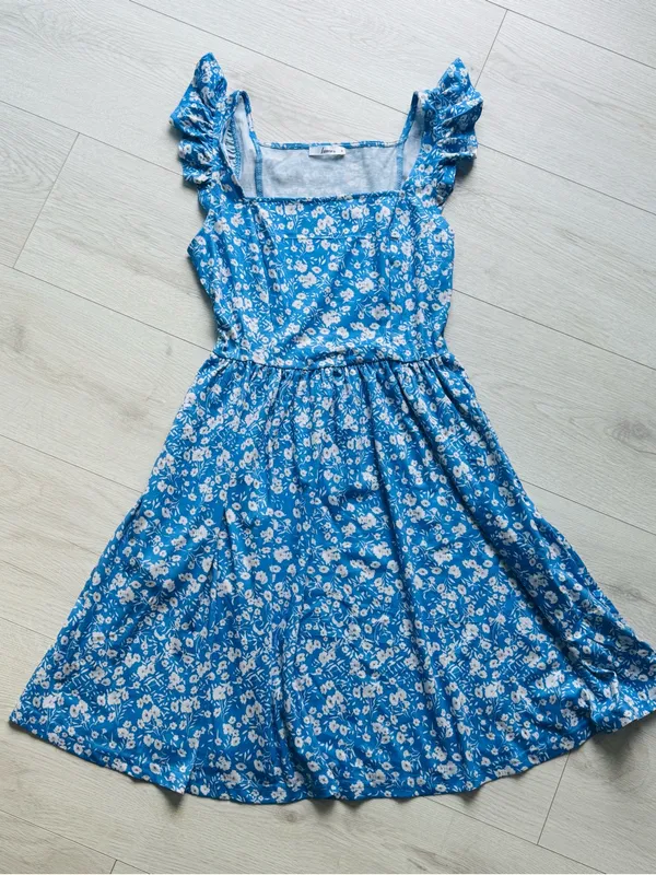Loemes Dress, Summer Cute Floral Flowy Knee Length Sundressses Beach Size S - Image 3