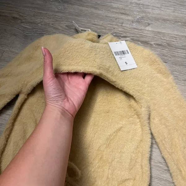 Nwt Forever21 Taupe Fuzzy Backless Sweater S - Image 7