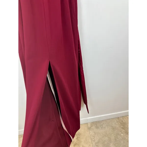 Lulus Marvelous Vision Red Strapless Bow Column Maxi Dress Formal Medium NWT - Image 12