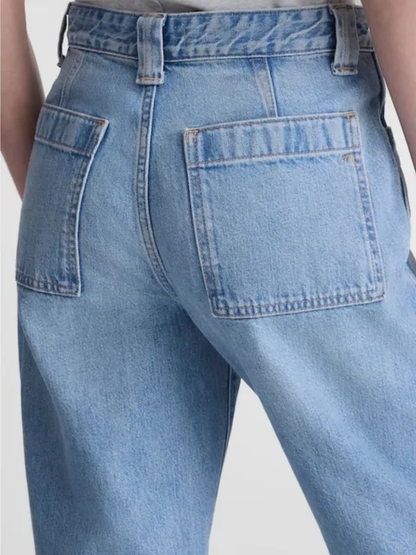 NEW Madewell The Darted Barrel-Leg Jean - Size: 29 - Image 10