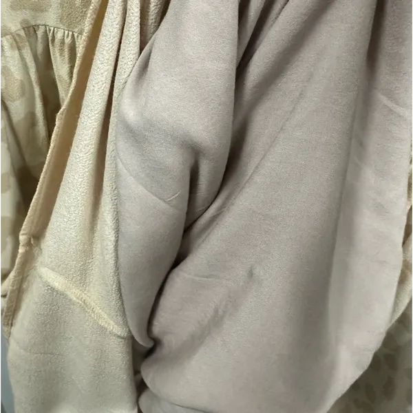 Shoulder Brand Cream Short Sleeve Midi Maxi Pocket Dress Imported 44 US 14 XXL - Image 6