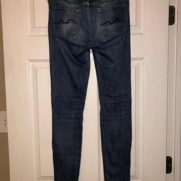 7 for all mankind The Skinny Jeans Sz 26 - Image 4