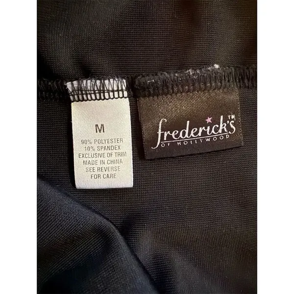 Frederick's of Hollywood Black Sleeveless Velvet Midi Dress Size M - Image 6