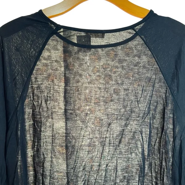 Duets Raglan Tee Shirt 3X Leopard Print VICIOUS 98 Long Sleeve Top Y2K Vintage - Image 4