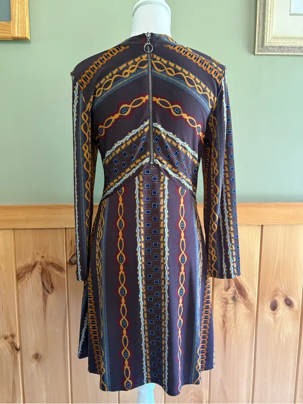 Free People Vintage Inspired Stella Printed Mini Dress size Medium. - Image 4