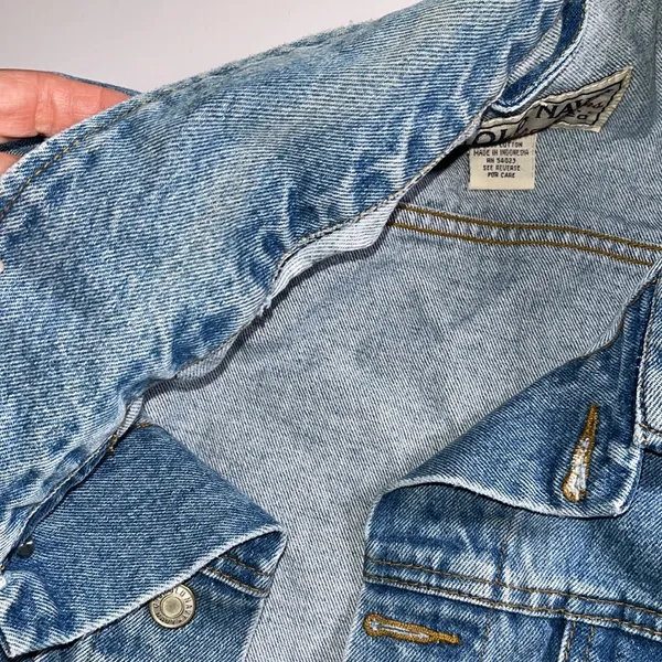 Vintage Old Navy Denim Jean Jacket 90s Y2K Unisex XL - Image 8