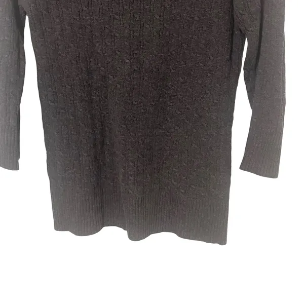 Gap Women's Size Small‎ Grey Fisherman Knit Cotton Sweater - Image 3