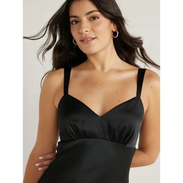 ✨Sofia Jeans Women’s Black Slip Sz Large Dress Midi✨ - Image 3