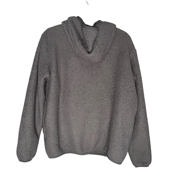Patagonia Los Gatos Hooded Fleece Pullover Womens Large Gray Excellent‎ 1/4 Zip - Image 5