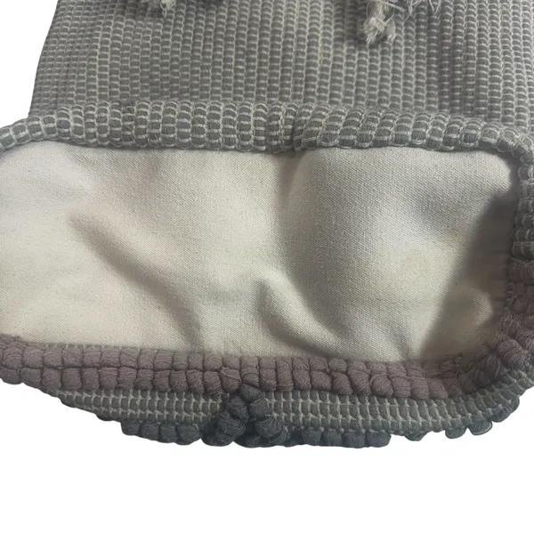 Artisan NY Woven Rope Handle Oversized Gray Boho Beach Tote Bag - Image 11
