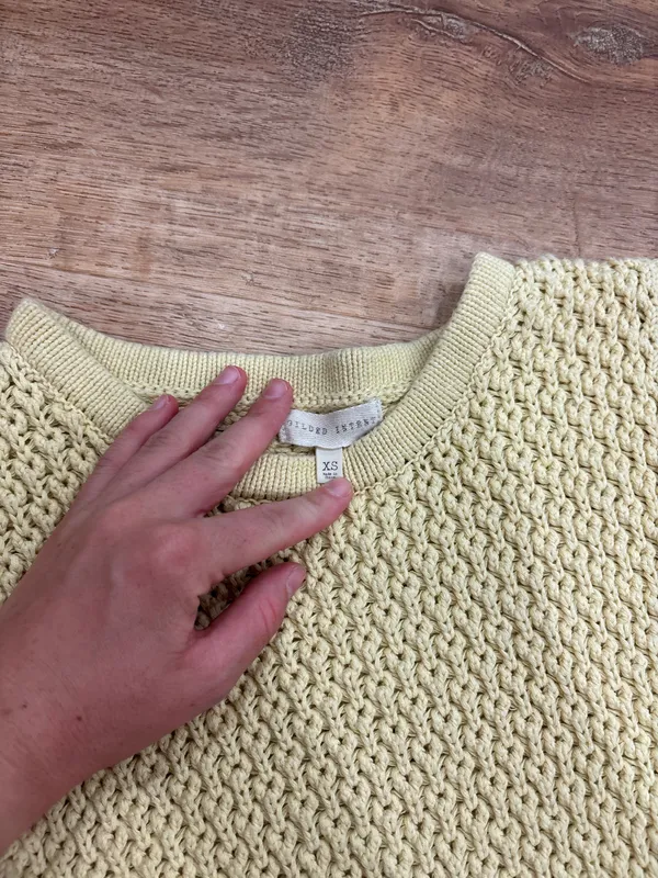 Gilded Intent yellow crochet top  - Image 2