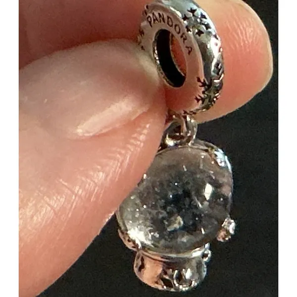 Pandora One in a Million Snowflake Snow Globe Dangle Charm 792369C01 S925 - Image 3
