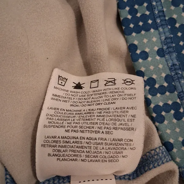 Nike Blue Patterned Long-Sleeve Top - Image 7