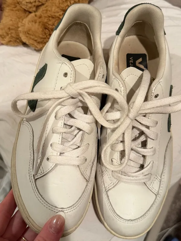 Veja V-10 Leather Sneakers - Image 8