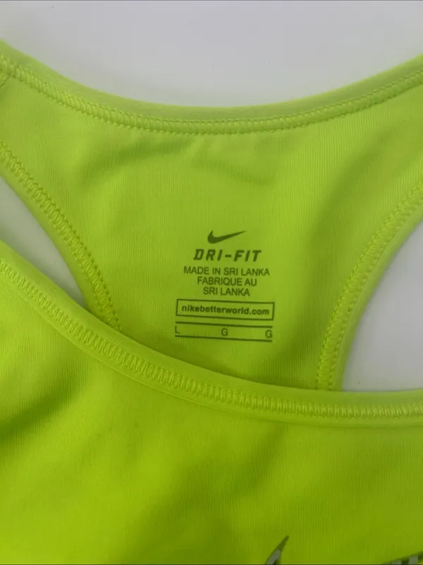 Nike Neon Lime Racerback Sports Bra - Image 10