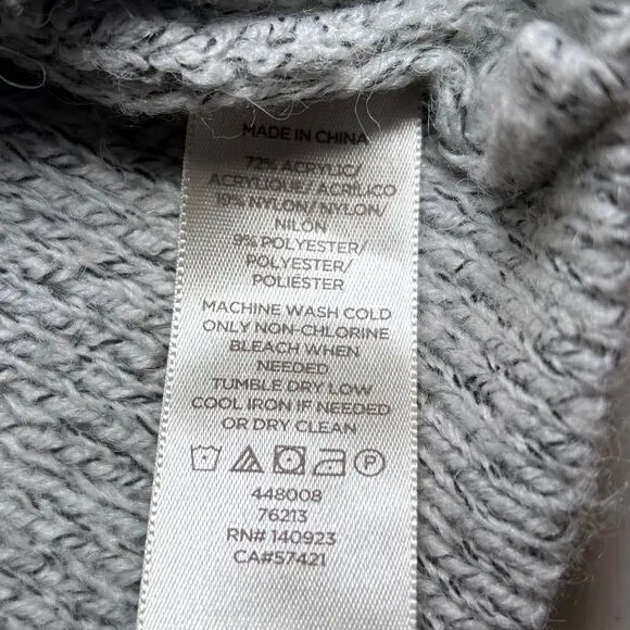 Ann Taylor LOFT Gray Oversized Cardigan‎ One Size Pockets - Image 7